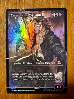 Casey Jones, Vigilante 0286 TMNT Holo Foil Mythic Card MTG NM - Image 1