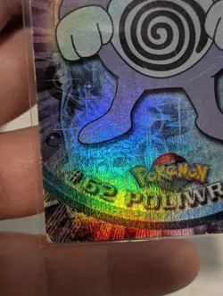 Poliwrath #62 Pokemon Topps Series 1 Card Blue Label Rainbow First Print - Image 5