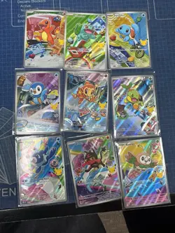 Pokemon 2026 First Partner Illustration Collection Series 1 Promos Set 9 Cards - Image 1