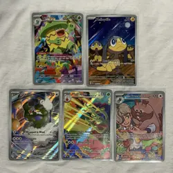 5 Card Lot Pokemon TCG NM – Ludicolo, Hydrapple, Tornadus, Greedent, Helioptile - Image 1