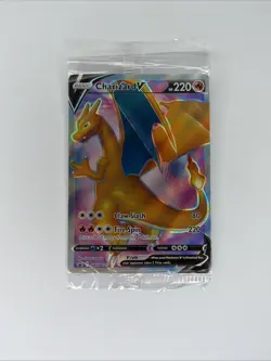 Pokemon Card CHARIZARD V SWSH050 Rare Black Star Promo - SEALED! - Image 1