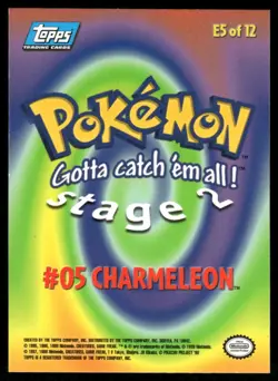 Pokemon Cards Charmeleon #64 Topps The First Movie Trading Cards NM - Image 2
