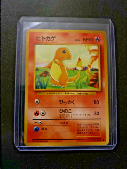 [LP] 1st Edition Charmander No.004 Base Set Japanese Pokemon Card 3661 - Image 1