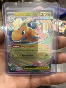 Pokemon Mega Dragonite EX Full Art Ultra Rare Holo Card 152/217 XY Evolutions - Image 1