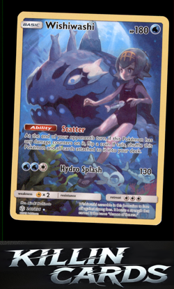 Wishiwashi (Secret) 240/236 Pokemon Secret Rare SM - Cosmic Eclipse Card NM - Image 1