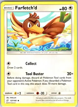 Farfetch'd 127/181 Uncommon Regular Card SM - Team Up Pokemon TCG LP - Image 1