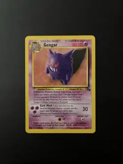 Gengar 20/62 - Pokemon Fossil Unlimited Rare Card Non Holo LP - Image 1