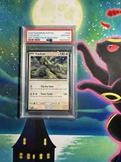 2024 Pokemon SVP EN Cyclizar TEF Three Pack Blisters Card #096 PSA Mint 10 RM - Image 1
