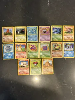 First Edition, Shadowless (Base Jungle Fossil) Pokemon Card Lot - Image 1