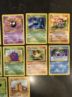 First Edition, Shadowless (Base Jungle Fossil) Pokemon Card Lot - Image 3