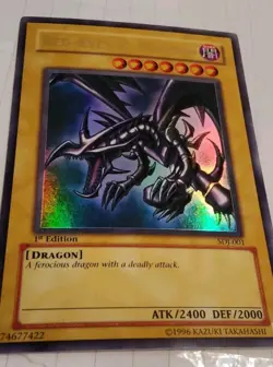 Yu-Gi-Oh! Red-Eyes B. Dragon SDJ-001 1st Edition Holo English Card by Konami - Image 4