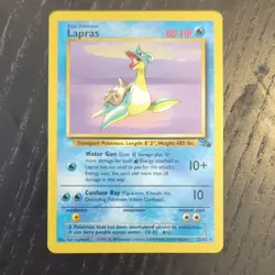 LAPRAS - 25/62 - Fossil - Rare - Pokemon Card - NM - Image 1