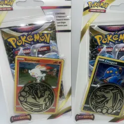 Lot of 2 Pokemon TCG Sword & Shield Lost Origin Blister Pack Promo Card Coin New - Image 2