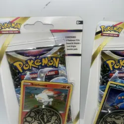 Lot of 2 Pokemon TCG Sword & Shield Lost Origin Blister Pack Promo Card Coin New - Image 3