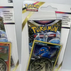 Lot of 2 Pokemon TCG Sword & Shield Lost Origin Blister Pack Promo Card Coin New - Image 4