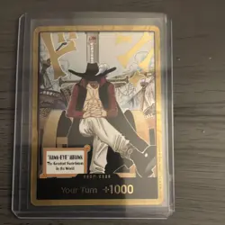 One Piece CCG 'Hawk-Eye' Mihawk Don!! Regular Card Stock Standard English Card - Image 1