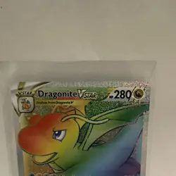 Pokemon Dragonite VSTAR 081/078 Pokemon GO Secret Rainbow Rare Holo Card - Image 2