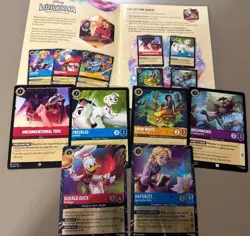 Disney Lorcana Magical Places- Rapunzel & Donald Duck EPCOT Promo Cards SET - Image 1