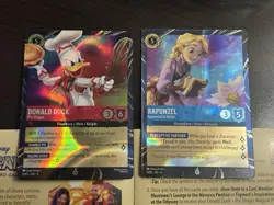 Disney Lorcana Magical Places- Rapunzel & Donald Duck EPCOT Promo Cards SET - Image 4