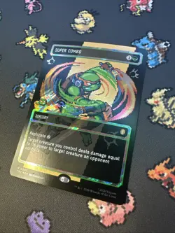 Super Combo - Surge Foil - Sorcery - Borderless Teenage Mutant Ninja Turtles MTG - Image 2
