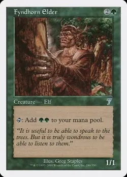 MTG 7th Edition --- FYNDHORN ELDER --- Uncommon! NM! Magic the Gathering! - Image 1