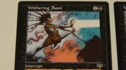 Withering Boon x's 2 Robert Bliss Magic the Gathering 1996 both excellent - Image 2