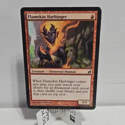 Wizards Flamekin Harbinger Lorwyn Regular Creature Red Shaman 167/301 2007 - Image 1