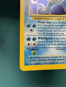 Pokemon TCG Polywrath Holo Rare Base Set 2 015/130 LP - Image 4