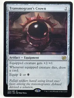 Transmogrant's Crown NM/M* The Brother's War ENGLISH 125/287 mtg -UnltdCards - Image 1