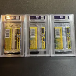 PSA 10 GEM MINT Pokemon Base Set Booster Pack Art SET Unlimited Long Stem WOTC - Image 2