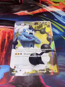 Pokemon TCG Thundurus Emerging Powers Holo Full Art Rare Card 97/98 (no Texture) - Image 1