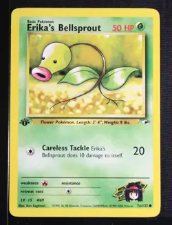 PSA 9 MINT 2000 Pokemon Gym Heroes #76 Erika's Bellsprout 1st Edition !!! - Image 3
