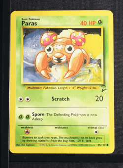 PSA 9 MINT 2000 Pokemon Game Base II #85 Paras !!! - Image 3