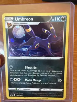 Pokemon Umbreon SWSH129 Holo Rare Black Star Promo (Swirl) NM - Image 1