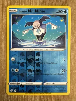 Galarian Mr. Mime 037/192 Sword & Shield Reb Clash Reverse Holo NM Pokemon - Image 1