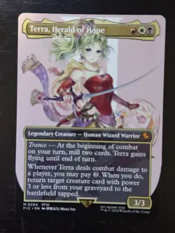MTG Final Fantasy English Terra, Herald of Hope Borderless 0204 Non-Foil - Image 1