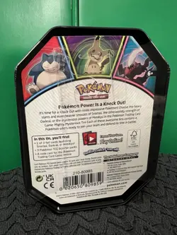 Pokemon TCG: Mighty Mysterious Snorlax Collector’s Tin- Sealed - New - Image 3