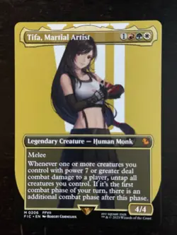 MTG Final Fantasy English Tifa, Martial Artist Borderless 0206 Non-Foil - Image 1