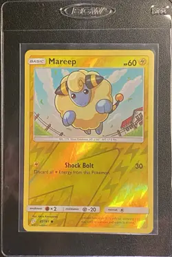 Mareep Reverse Holo Common 41/181 Pokemon TCG Sun & Moon Team Up NM Free Ship - Image 3