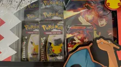 Pokemon Celebrations Charizard V Promo Sealed Box Booster Packs - Image 1