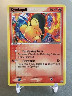 Pokemon Cyndaquil 54/115 ex Unseen Forces NM - Image 1