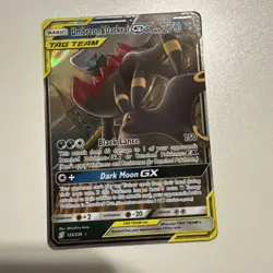 2019 Pokemon Umbreon & Darkrai GX 125/236 Sm-Unified Minds Ultra Rare Holo - Image 1