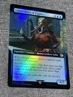 Edgar, King of Figaro (Extended Art) 0436 Final Fantasy MTG Foil NM - Image 1