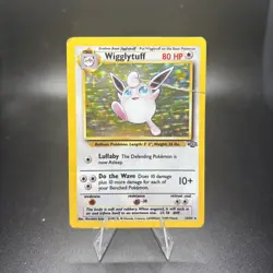 Pokemon Wigglytuff 16/64 Jungle Holo Rare Unlimited 1999 TCG Card HP/DMG -c - Image 1