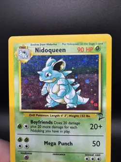Pokemon TCG Nidoqueen 12/130 Base Set 2 Holo Unlimited Rare - HP - Image 3