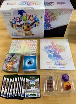 Pokemon TCG Prismatic Evolutions ETB Box & Accessories + 10 CCs *NO PACKS/PROMO - Image 1