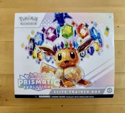 Pokemon TCG Prismatic Evolutions ETB Box & Accessories + 10 CCs *NO PACKS/PROMO - Image 2