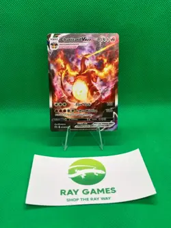 Pokemon TCG Charizard VMAX SWSH261 Sword & Shield Promo Holo Full Art LP - Image 1