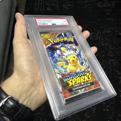 Pokemon Scarlet & Violet Surging Sparks SEALED Booster Pack PSA 9 MINT - Image 3