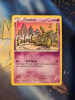 Pokemon TCG Trubbish 56/122 Breakpoint Normal Lightly Played - Image 1